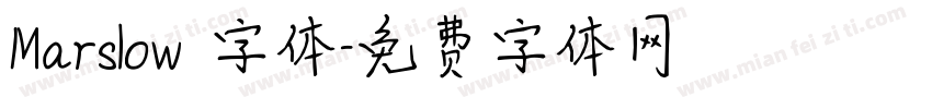 Marslow 字体字体转换